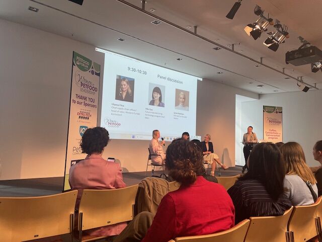 Panel discussion at the Women in Petfood Leadership Breakfast at Interzoo 2026